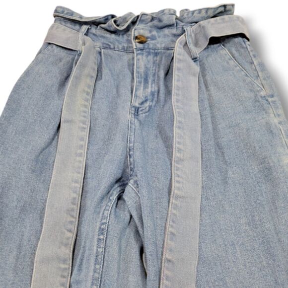 Who What Wear Jeans Size 2 W27"L26" Paper Bag Waist High Waisted Jeans Mom Jeans - Picture 4 of 6